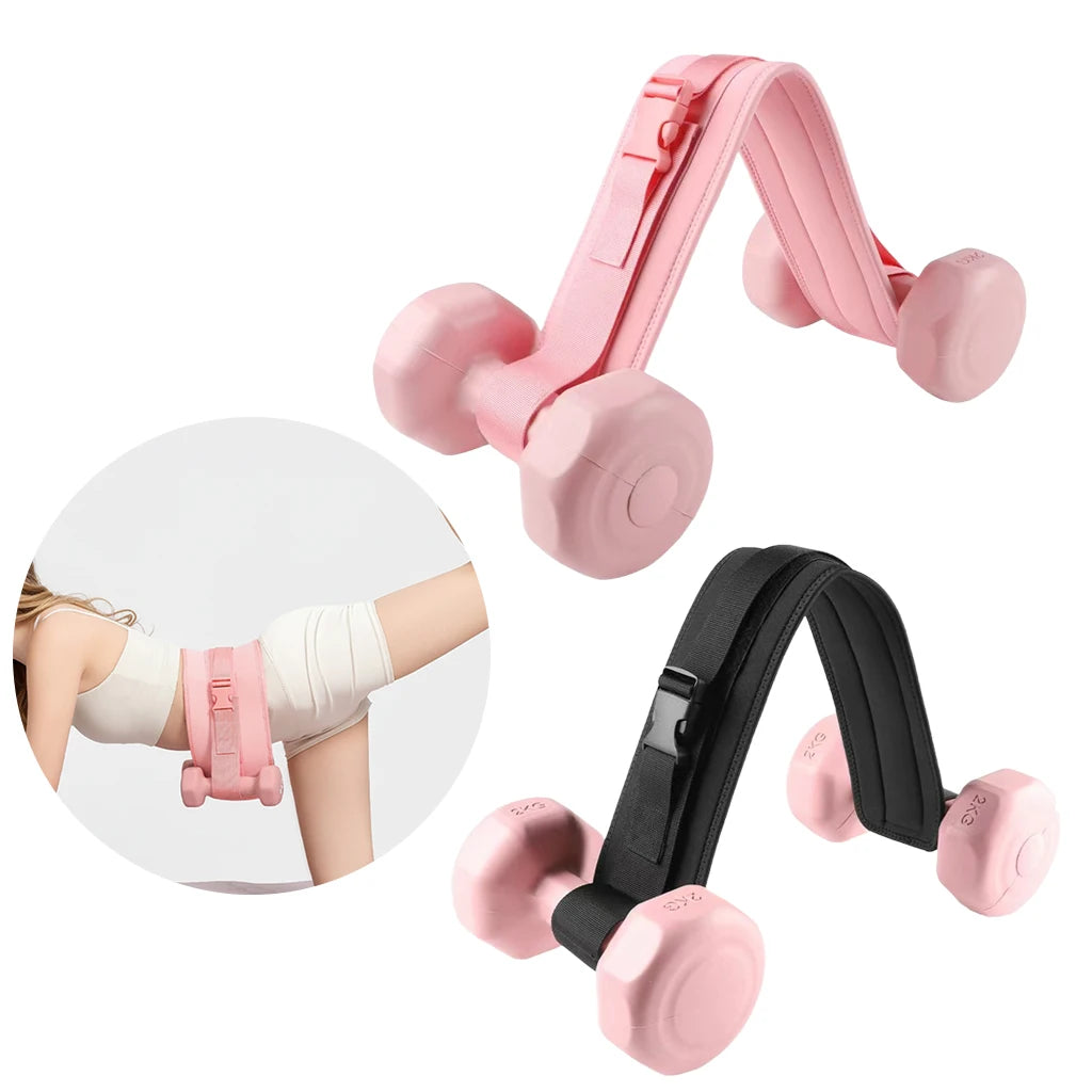 Adjustable Hip Thrust Weight Belt For Dumbbells Kettlebells And Plates With Slip Resistant Padding Safe For Gym And Home Trainin